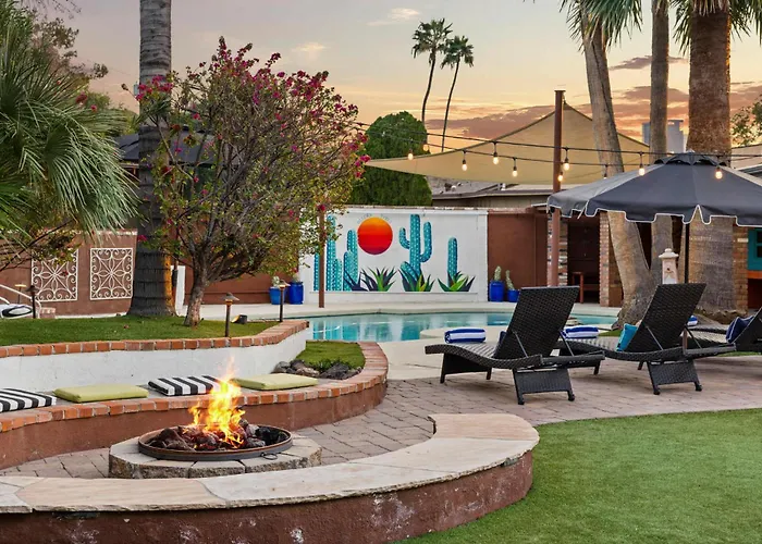 Desert Oasis - Epic Backyard Pool Bocce Firepit
