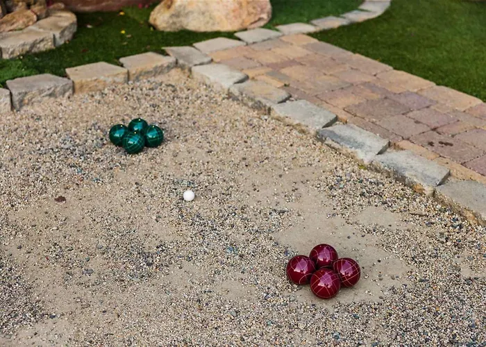 Desert Oasis - Epic Backyard Pool Bocce Firepit *